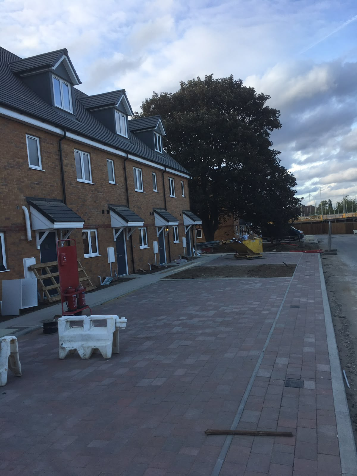 New-build townhouses nearing completion